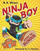 Ninja boy goes to school.