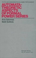 Automata-theoretic aspects of formal power series