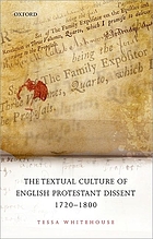 The textual culture of English Protestant dissent 1720-1800