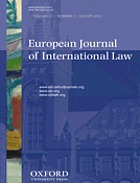 European journal of international law.