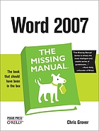 Word 2007 : the missing manual. - Includes index