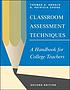 Classroom assessment techniques : a handbook for... by  Thomas A Angelo 