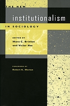 The new institutionalism in sociology