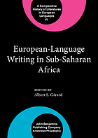 European-language writing in Sub-Saharan Africa