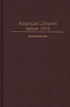 American libraries before 1876