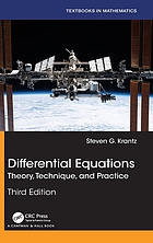 Cover art for Differential equations : theory, technique, and practice