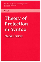 Theory of projection in syntax