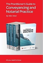 Front cover image for The practitioner's guide to conveyancing and notarial practice