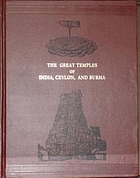 The Great temples of India, Ceylon, and Burma.