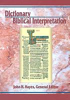 Dictionary of Biblical Interpretation