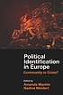 Political identification in Europe : community... by Amanda Machin