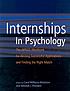Internships in psychology : the APAGS workbook... by Carol Williams Nickelson