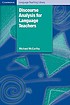 Discourse analysis for language teachers by  Michael McCarthy 