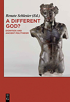 A different god? : Dionysos and ancient polytheism