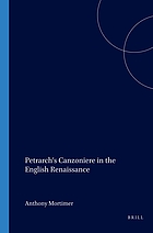 Petrarch's Canzoniere in the English Renaissance.