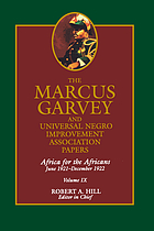 The Marcus Garvey and Universal Negro Improvement Association papers