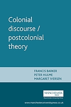 Colonial discourse, postcolonial theory [the symposium was held .̤ at the University of Essex on 7-10 July 1991]