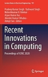 Recent innovations in computing : proceedings... by Pradeep Kumar Singh