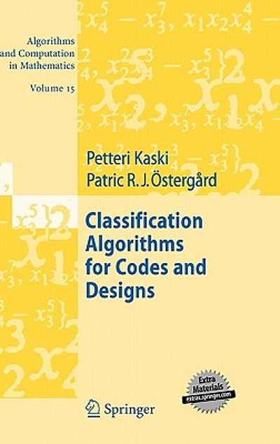 Classification algorithms for codes and designs | WorldCat.org