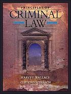 Principles of criminal law