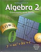 Algebra 2 Concepts And Skills Book 2010 Worldcat 