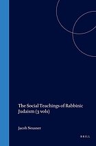 The social teaching of rabbinic Judaism