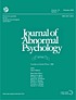 Journal of abnormal psychology 著者： American Psychological Association.