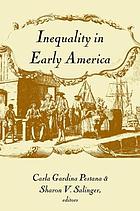 Inequality in Early America.