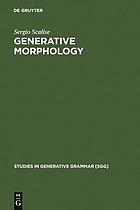 Generative Morphology.
