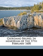 Giordano bruno. in memoriam of the 17th february 1600.