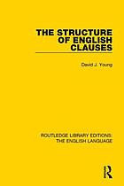 The structure of English clauses