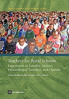 Front cover image for Teachers for rural schools : experiences in Lesotho, Malawi, Mozambique, Tanzania, and Uganda.