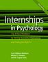 Internships in psychology : the APAGS workbook... 作者： Carol Williams-Nickelson