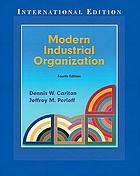 Modern industrial organization
