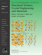 Acta crystallographica. Section B, Structural crystallography and crystal chemistry