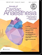 Annals of cardiac anaesthesia