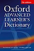 Oxford advanced learner's dictionary of current... by  Albert Sydney Hornby 