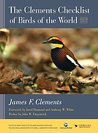 The Clements checklist of birds of the world