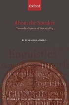 About the speaker : towards a syntax of indexicality