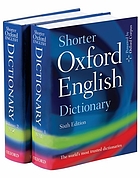 Shorter Oxford English dictionary.