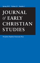 Journal of early Christian studies.