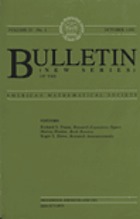 Bulletin of American Mathematical Society.