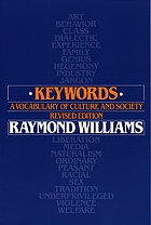 Keywords : a vocabulary of culture and society