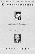 Hannah Arendt/Karl Jaspers correspondence, 1926-1969