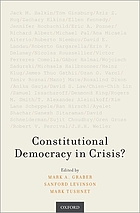 Constitutional democracy in crisis