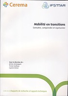 Mobilité en transitions : connaître, comprendre et représenter