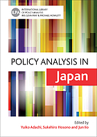 Policy analysis in Japan