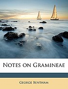 Notes on gramineae.