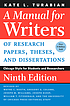 A manual for writers of research papers, theses,... by Kate Larimore Turabian