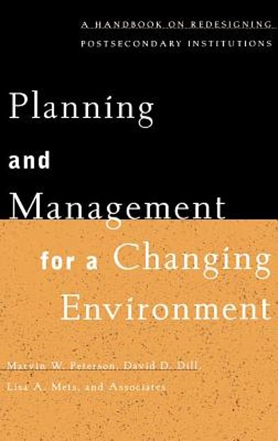handbook　postsecondary　management　changing　redesigning　for　Planning　on　institutions　environment　a　and　a